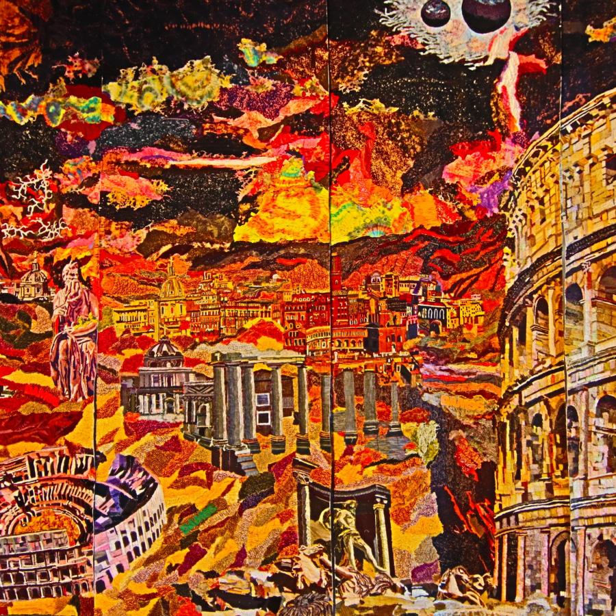 Città future ROMA 3000 particolare del Colosseo